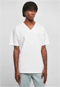 Eco-friendly oversized V-neck T-shirt white #8437689