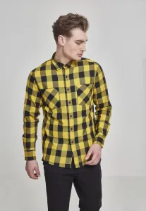 Urban Classics Checked Flanell Shirt blk/honey - Size:3XL