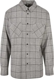 Urban Classics Long Oversized Checked Greyish Shirt grey/black - L