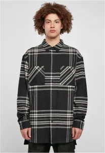 Urban Classics Long Oversized Checked Summit Shirt black - XL