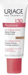 Uriage Roséliane CC Cream SPF30 40 ml cc krém Medium Tint na veľmi suchú pleť; na dehydratovanu pleť; proti začervenanej pleti