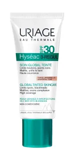 Uriage Hyséac 3-Regul Global Tinted Skincare SPF30 40 ml denný pleťový krém na všetky typy pleti; na mastnú pleť; na dehydratovanu pleť