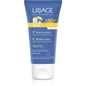 Uriage Bébé 1st Mineral Cream SPF 50+ minerálny krém na opaľovanie SPF 50+ 50 ml