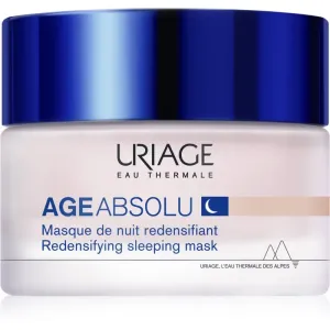 Uriage Age Absolu Redensifying Sleeping Mask 50 ml pleťová maska pre ženy proti vráskam; na rozjasnenie pleti; spevnenie a lifting pleti