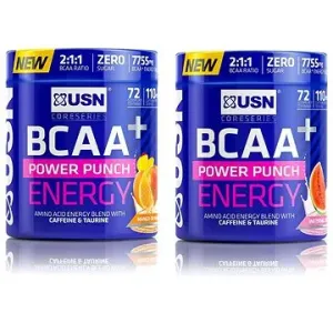 USN BCAA+ Power Punch Energy, 400 g, vodný melón