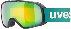 UVEX Xcitd Black Mat Mirror Green/CV Orange Lyžiarske okuliare