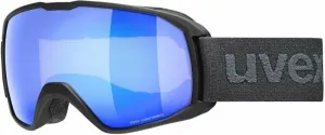 UVEX Xcitd Black Mat Mirror Scarlet/CV Green Lyžiarske okuliare