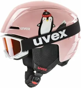 UVEX Viti Set Junior Pink Penguin 46-50 cm Lyžiarska prilba