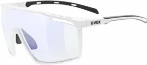 UVEX MTN Perform V White Matt/Variomatic Litemirror Blue Cyklistické okuliare