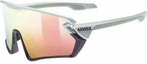UVEX Sportstyle 231 Silver Plum Mat/Mirror Red Cyklistické okuliare