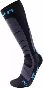 UYN Men's Ski Touring Black/Azure 45/47 Lyžiarske ponožky