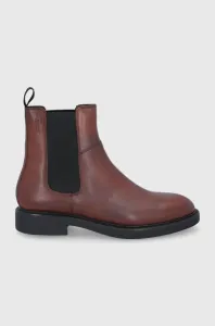 Kožené topánky Chelsea Vagabond Shoemakers pánske, hnedá farba #183647