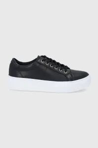Kožená obuv Vagabond Shoemakers Zoe Platform čierna farba, #4103629