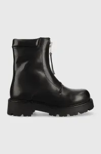 Kožené členkové topánky Vagabond Shoemakers Cosmo 2.0 dámske, čierna farba, na platforme,