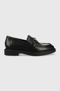 Kožené mokasíny Vagabond Shoemakers ALEX W dámske, čierna farba, na plochom podpätku, 5548.001.20