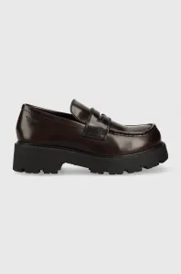 Kožené mokasíny Vagabond Shoemakers COSMO 2.0 dámske, bordová farba, na platforme, 5049.504.41 #7255343