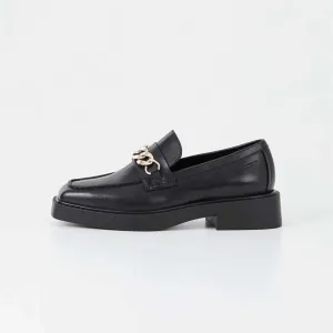 Kožené mokasíny Vagabond Shoemakers Jillian dámske, čierna farba, na platforme #271620