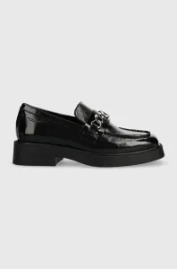 Kožené mokasíny Vagabond Shoemakers Jillian dámske, čierna farba, na platforme #288736
