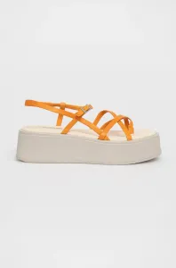 Kožené sandále Vagabond Shoemakers Courtney dámske, oranžová farba, #6150109
