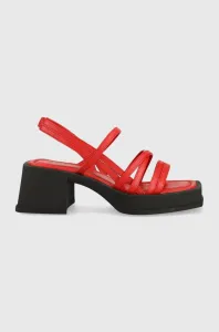 Kožené sandále Vagabond Shoemakers Hennie červená farba #7353623