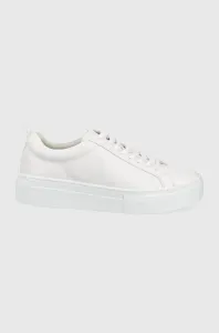 Kožené tenisky Vagabond Shoemakers Zoe Platform biela farba, #7398315