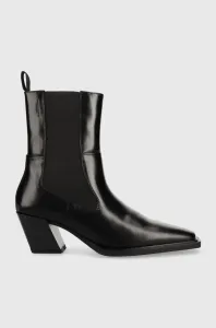 Kožené topánky chelsea Vagabond Shoemakers Alina dámske, čierna farba, na podpätku, #2564010