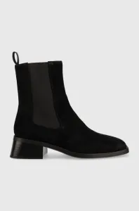 Semišové topánky chelsea Vagabond Shoemakers Blanca dámske, čierna farba, na podpätku, #271618