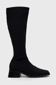 Vysoké čižmy Vagabond Shoemakers Blanca dámske, čierna farba, na platforme, #6607252
