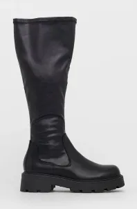 Vysoké čižmy Vagabond Shoemakers Cosmo 2.0 dámske, čierna farba, na platforme #178777