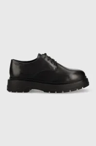 Kožené poltopánky Vagabond Shoemakers Jeff pánske, čierna farba #8721462