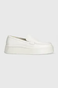 Kožené mokasíny Vagabond Shoemakers STACY biela farba, na platforme, 5522.101.01