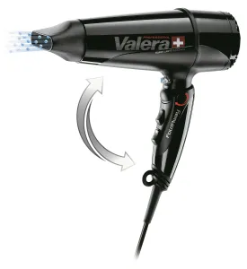 Valera Ľahký profesionálny fén na vlasy so sklopnou rukoväťou Swiss Light 5400 Fold Away Ionic Black