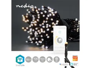 Smart LED vánoční řetěz NEDIS WIFILX02W100 10m WiFi Tuya