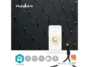 Smart LED vánoční řetěz NEDIS WIFILXN01W400 síť WiFi Tuya