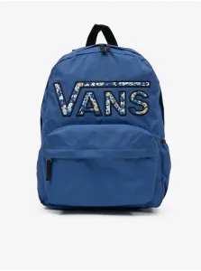 Modrý dámsky batoh s nápisom VANS Realm Flying