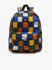 Yellow-blue checkered backpack VANS Old Skool H2O Backpack - Men #7617589