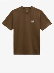 Brown men's T-shirt VANS Left Chest Logo II - Men #9248631
