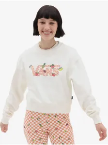 Cream Women's Sweatshirt VANS - Women #7012196