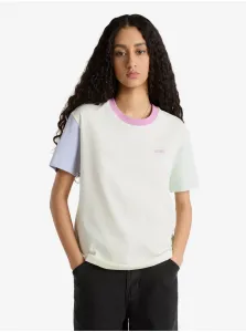 Creamy women's T-shirt VANS Colorblock - Women #9247713