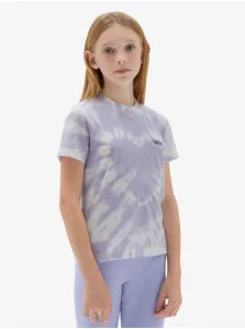 Light purple girly batik T-shirt VANS Abby - Girls
