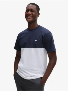 Modro-biele pánske tričko VANS Colorblock #4256537