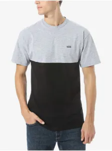 Šedo-čierne pánske tričko VANS