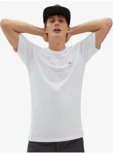 White Men's T-Shirt VANS Left Chest Logo - Men's #5942417