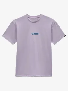 Bavlnené tričko Vans fialová farba, jednofarebný
