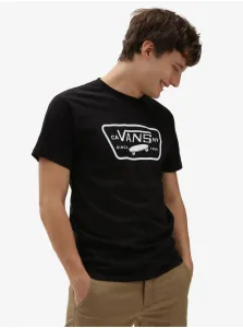 Čierne pánske tričko s potlačou VANS Full Patch
