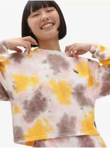 Yellow-Pink Womens Batik Sweatshirt VANS Grunge - Women #4179884