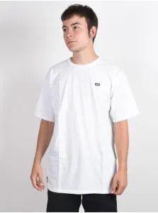 Bavlnené tričko Vans VN0A49R7WHT1-WHITE, biela farba, jednofarebné