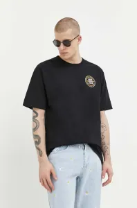 Bavlnené tričko Vans čierna farba, s potlačou #8522283