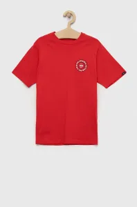 Detské bavlnené tričko Vans CUSTOM CLASSIC SS True Red červená farba, s potlačou #7263022