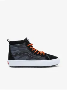 Mens Black-Grey Ankle Sneakers with Suede Details VANS UA - Men #4255685